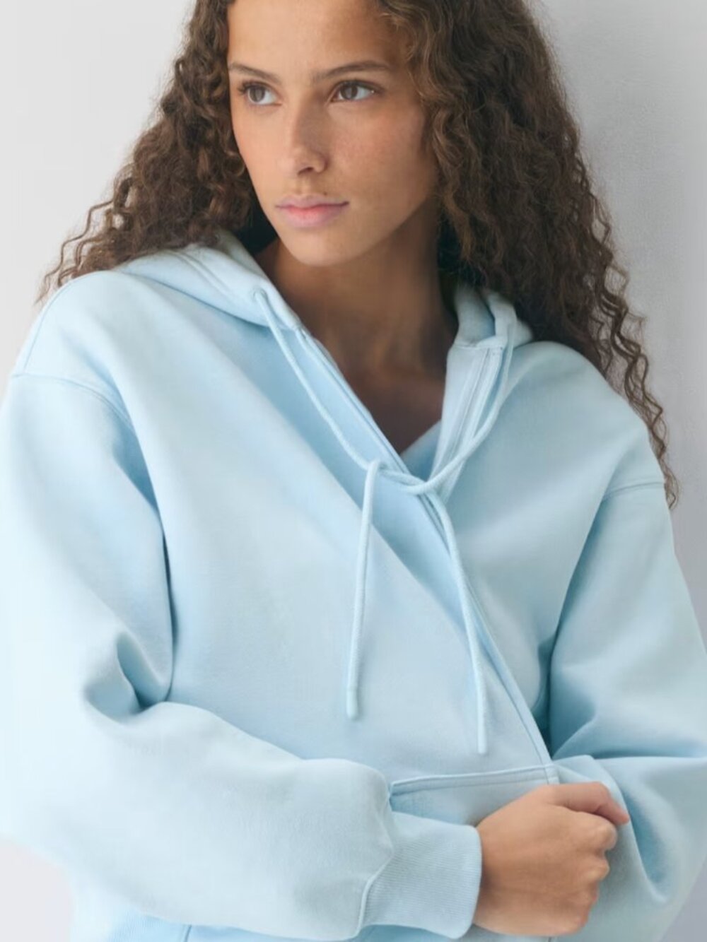 NWT Aritzia Sweatfleece BOYFRIEND ZIP Villa Blue XL - Picture 4 of 10